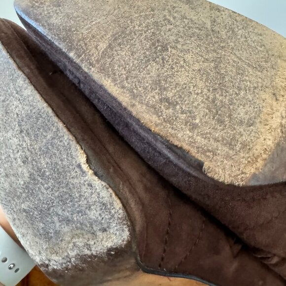 Escada Suede Brown Boots - Picture 9 of 12